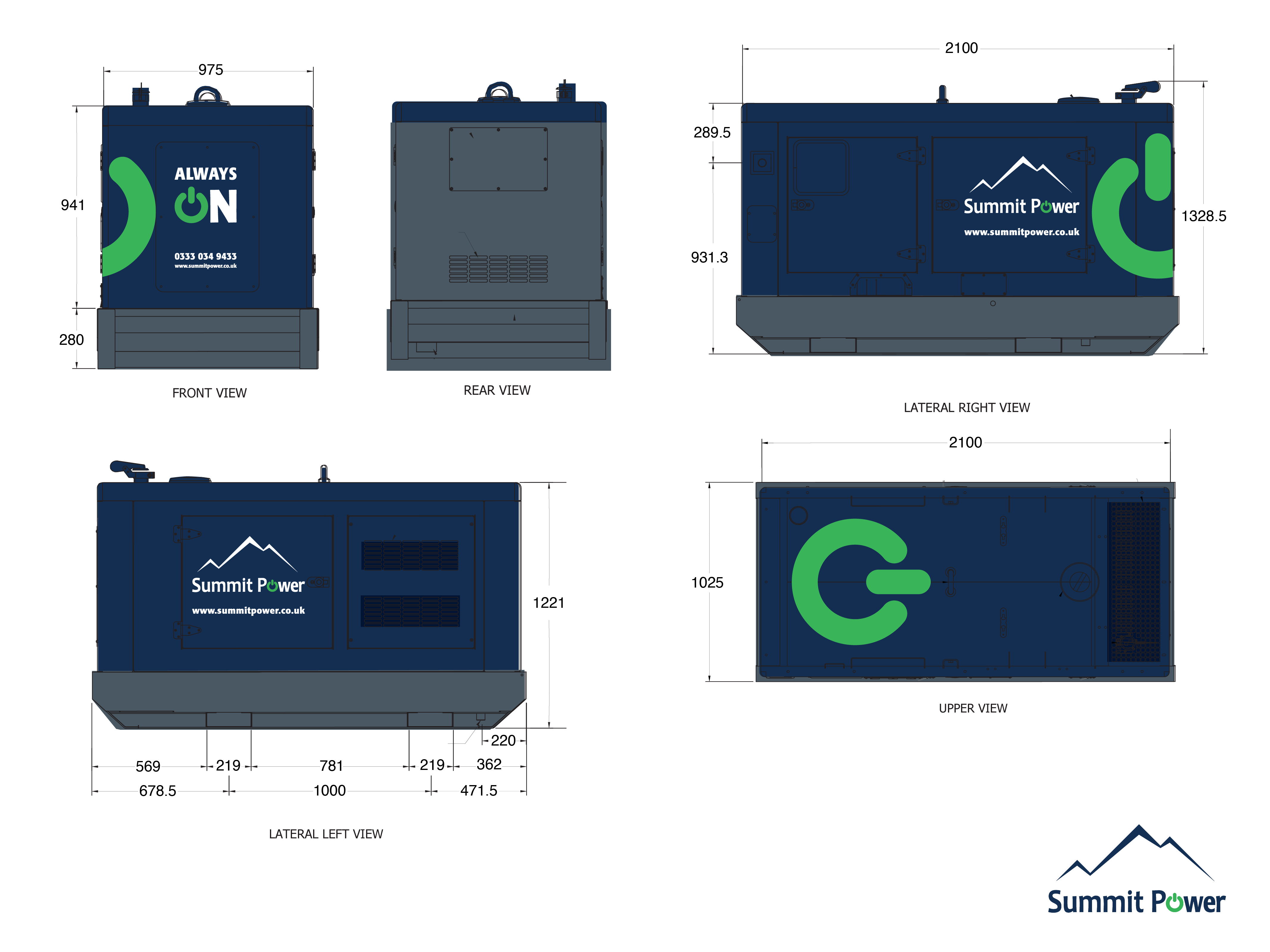 Summit Power Generators – 20kVA