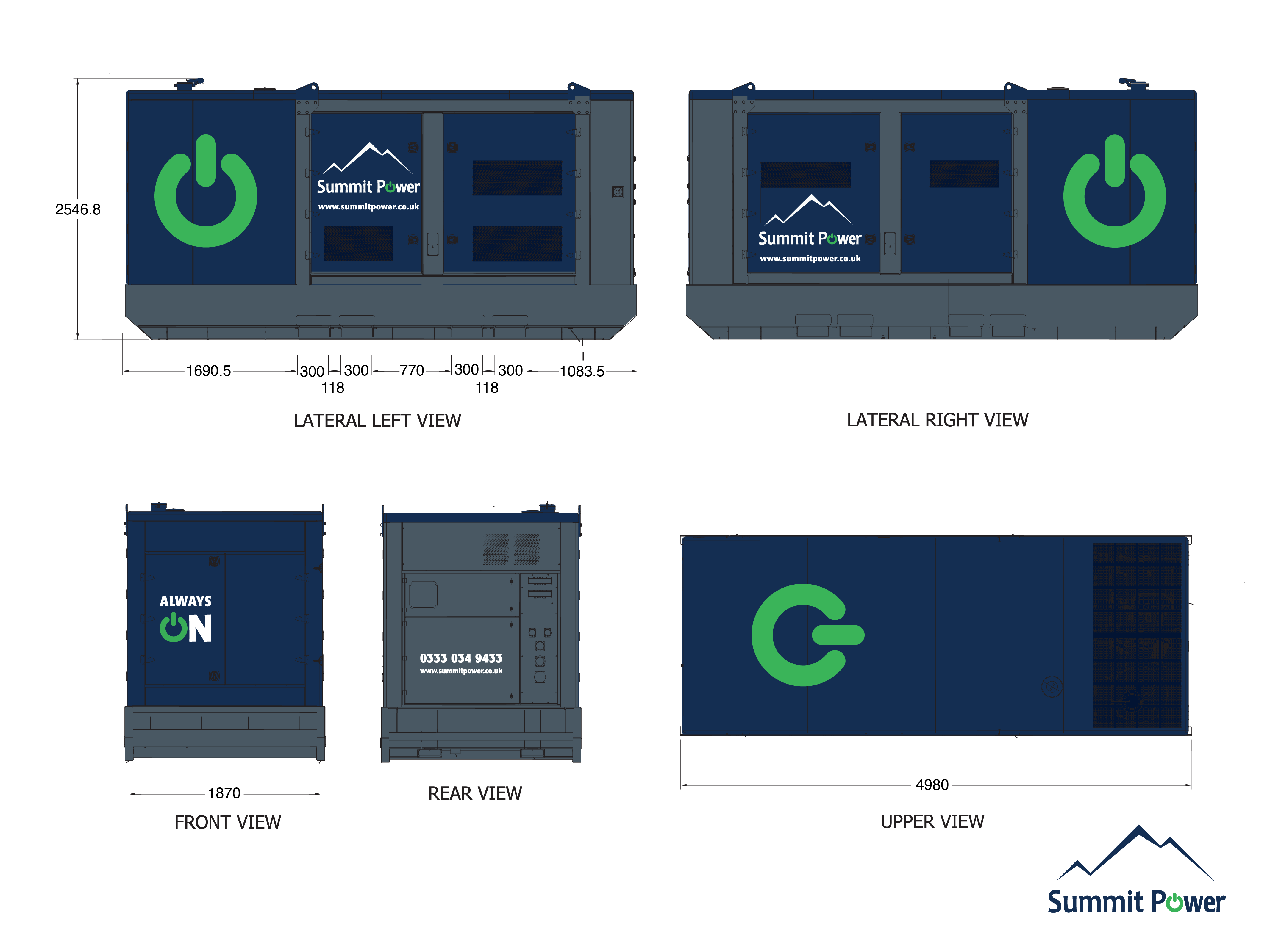 Summit Power Generators – 550kVA