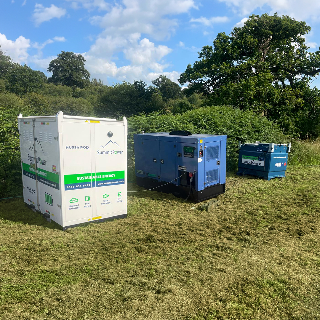 LakeFest 2024 60kva gen battery storage fuel bowser
